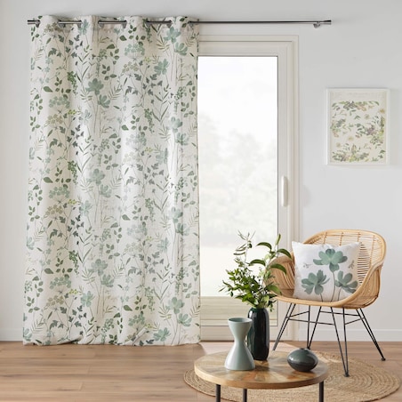 Zasłona na przelotkach, efekt lnu, 140 x 260 cm, PALMIFLORA