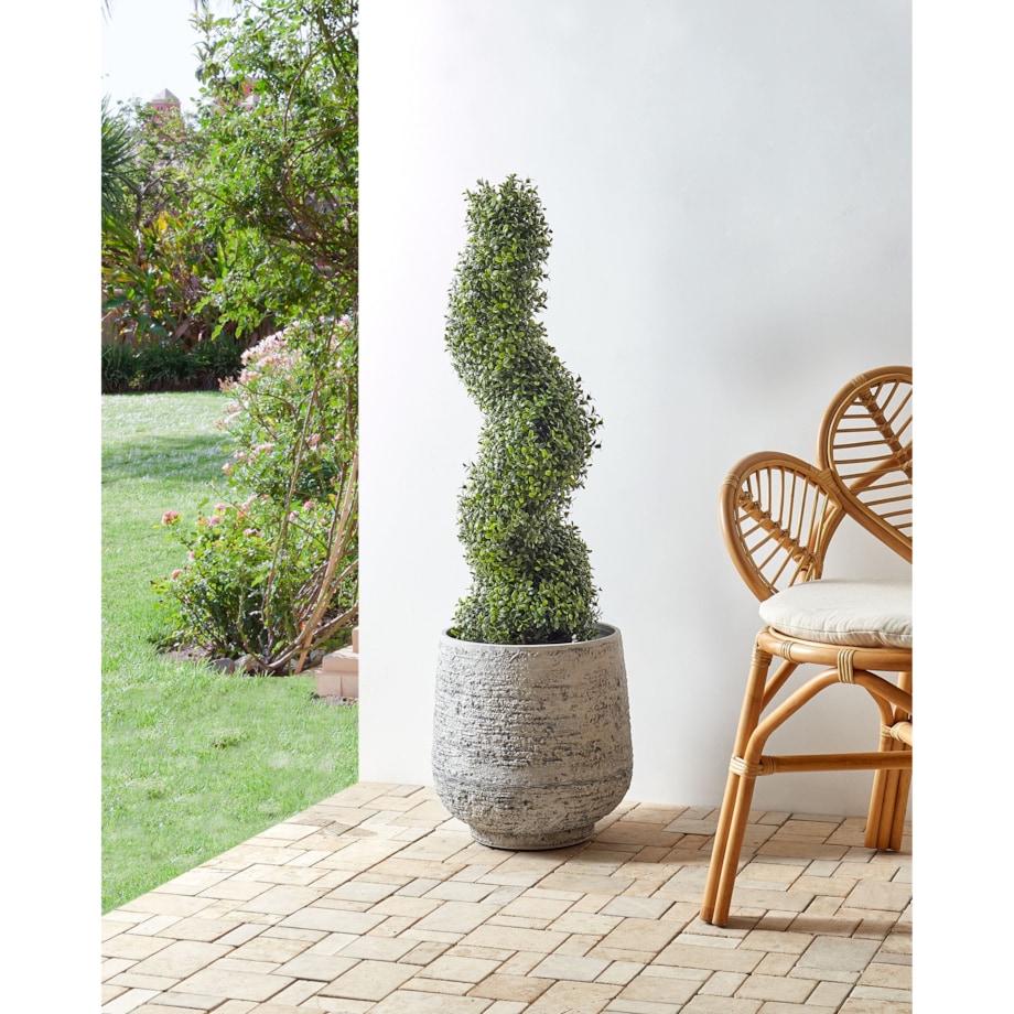 Sztuczna roślina BUXUS SPIRAL TREE 98 cm Zielony