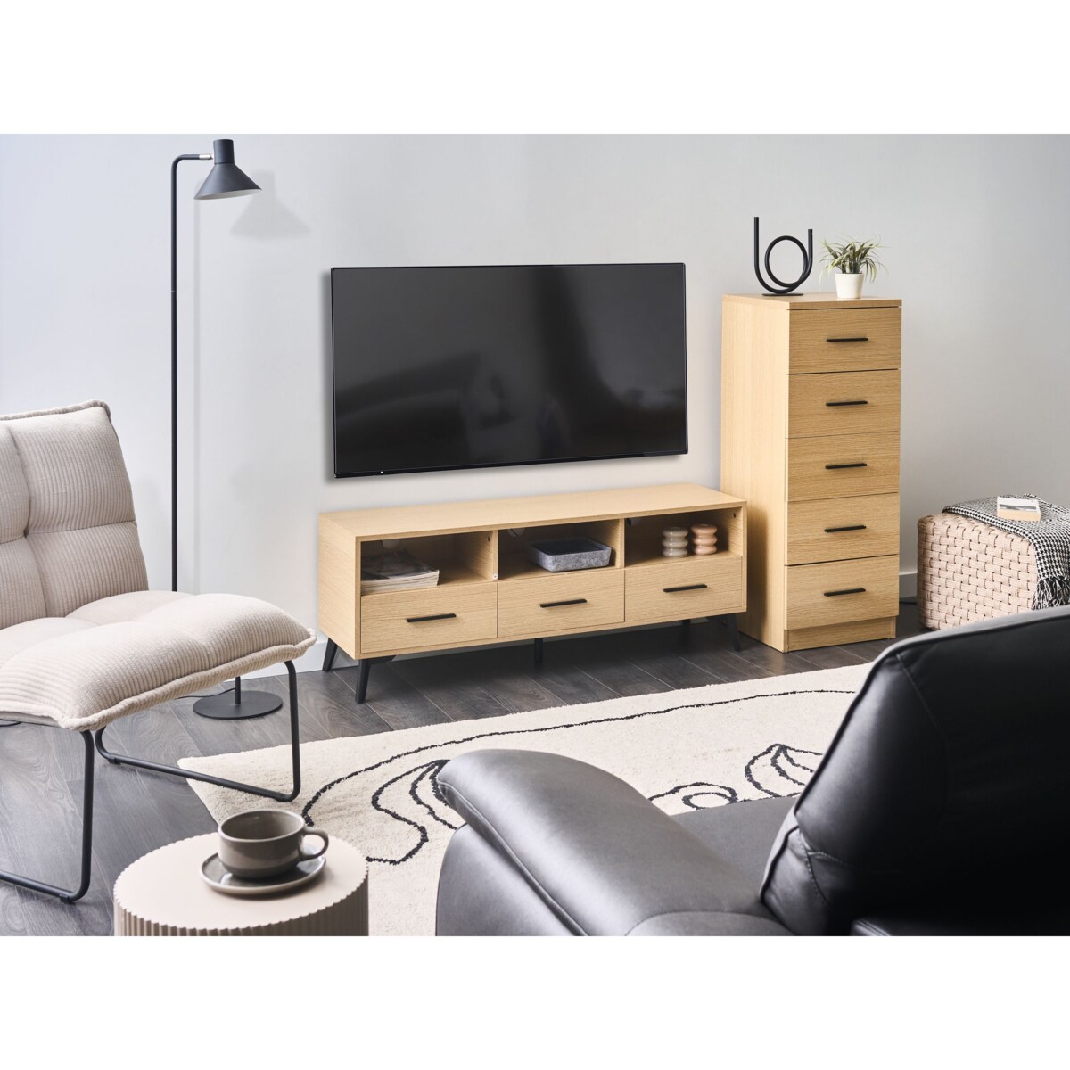 Szafka RTV KITIMAT Jasnobrązowy