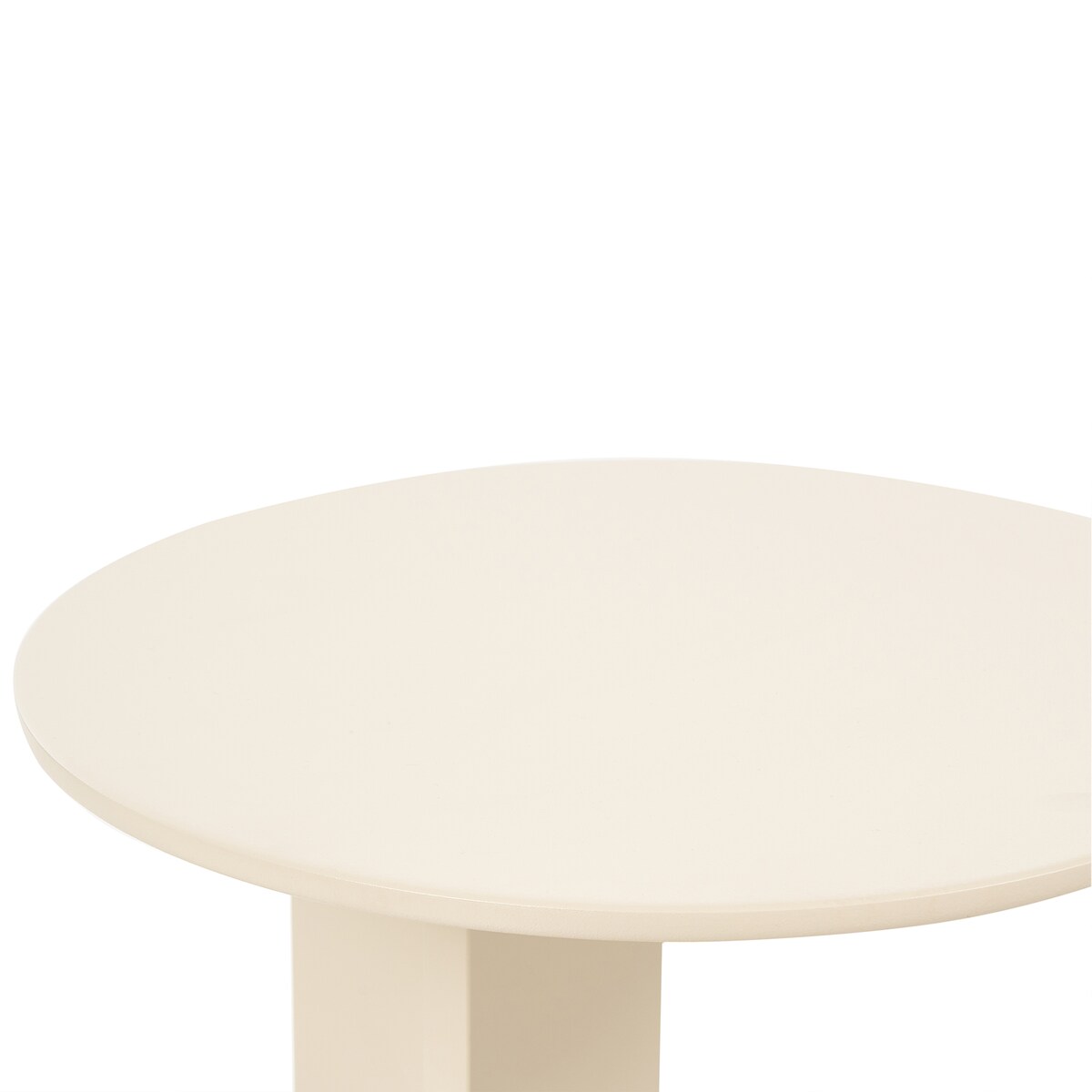 Stolik pomocniczy ogrodowy VANZAGO 40 cm 40 cm Metal Beżowy