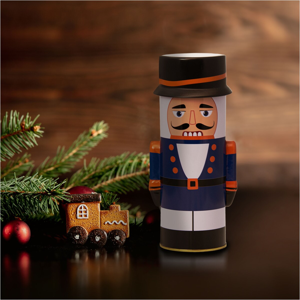 Puszka Na Pierniki Pojemnik Ciastka Świąteczna Boże Narodzenie 24,5X8,5 Cm Herbatę Cukierki