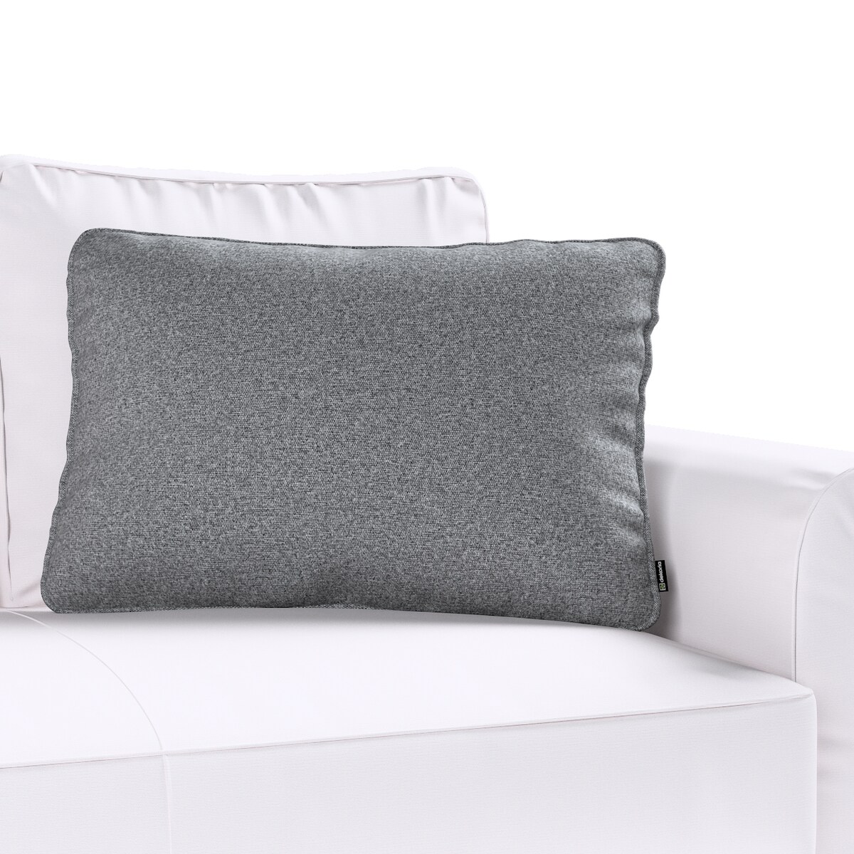 Poszewka Gabi na poduszkę prostokątna 60x40 ciemno szary melanż