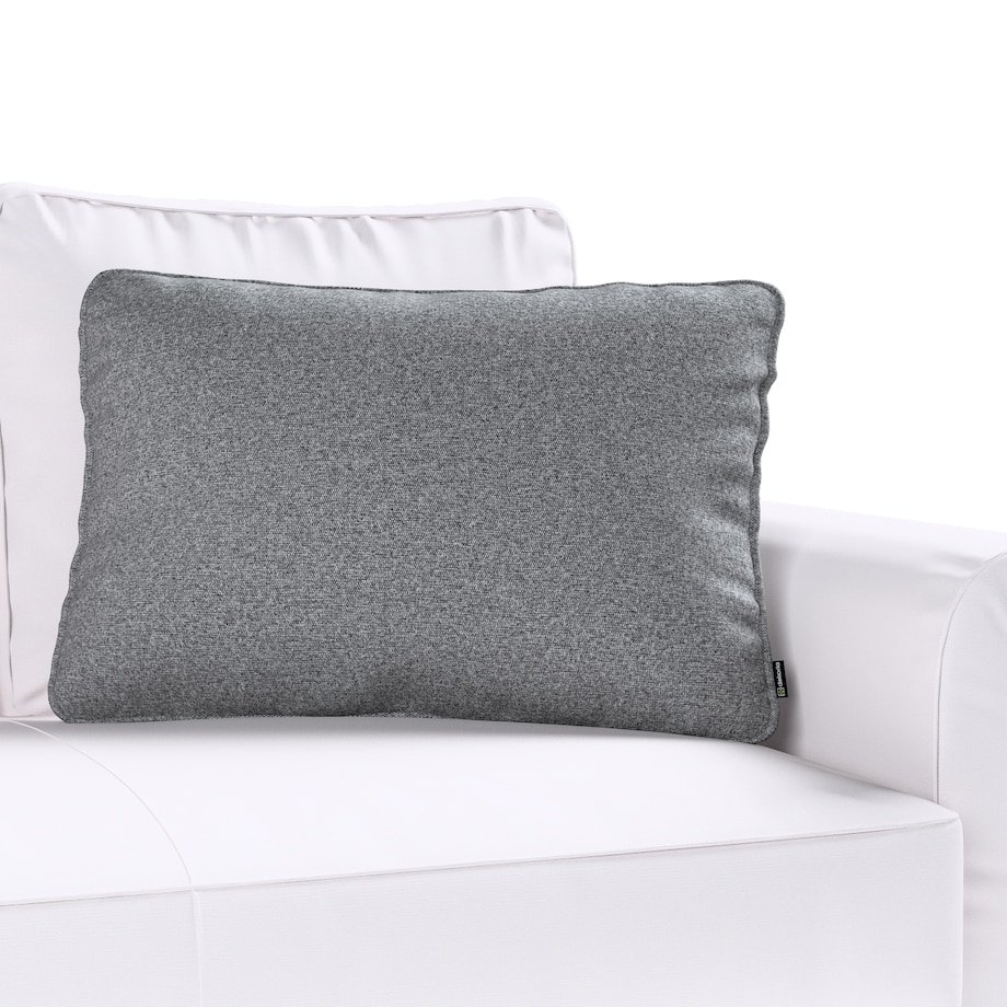 Poszewka Gabi na poduszkę prostokątna 60x40 ciemno szary melanż