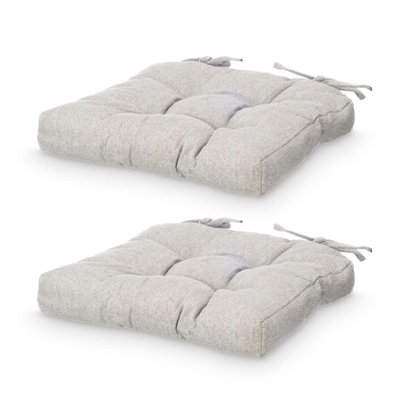 Poduszki na krzesło z pikowaniem i troczkami, 40 × 40 cm