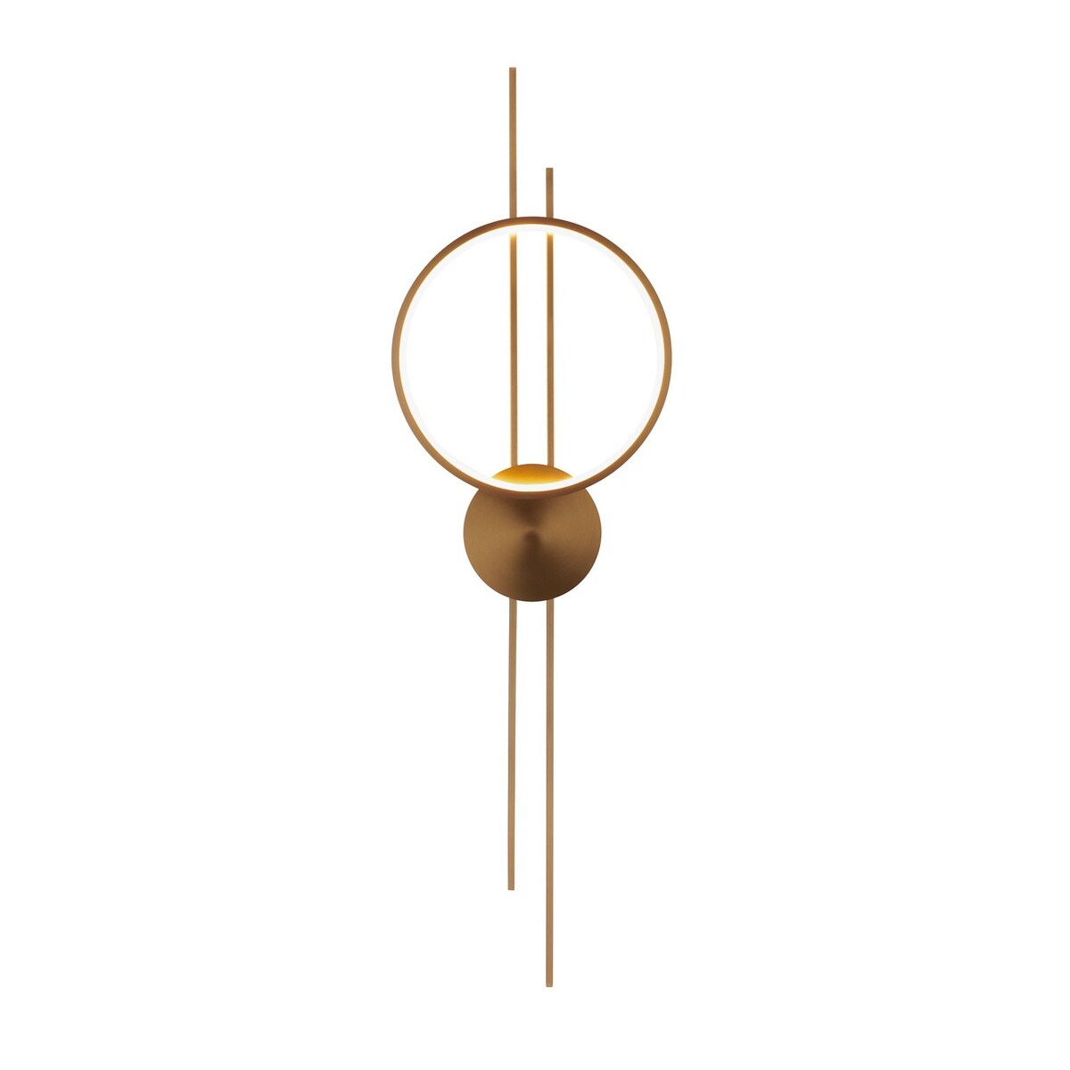 Lampa ścienna ECLIPTICA LED złota 100 cm