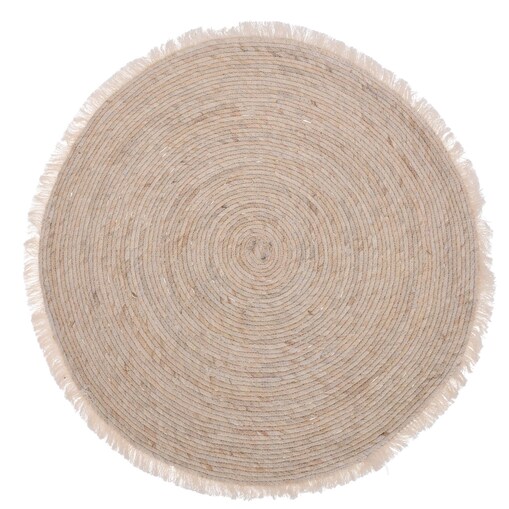 Dywan do salonu okrągły, Ø 80 cm, z liści kukurydzy