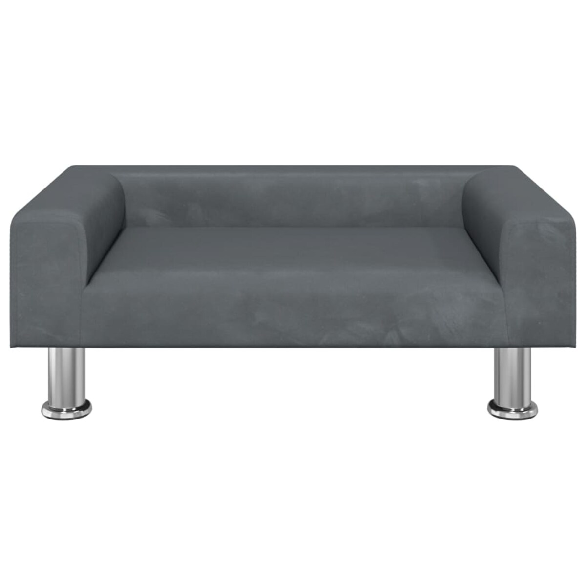 vidaXL Sofa dla dzieci, ciemnoszara, 70x45x26,5 cm, aksamit