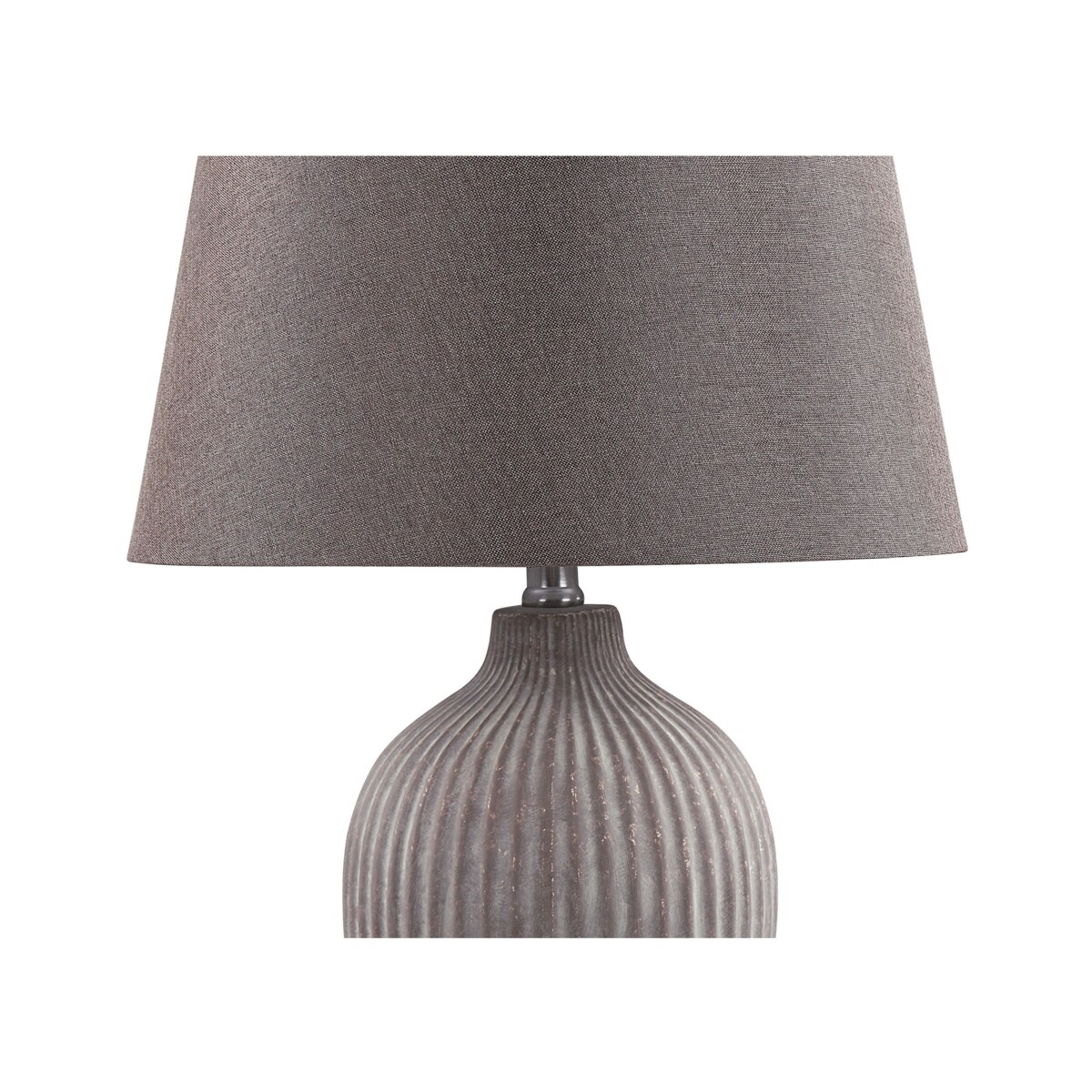 Lampka nocna ceramiczna brązowa FERGUS