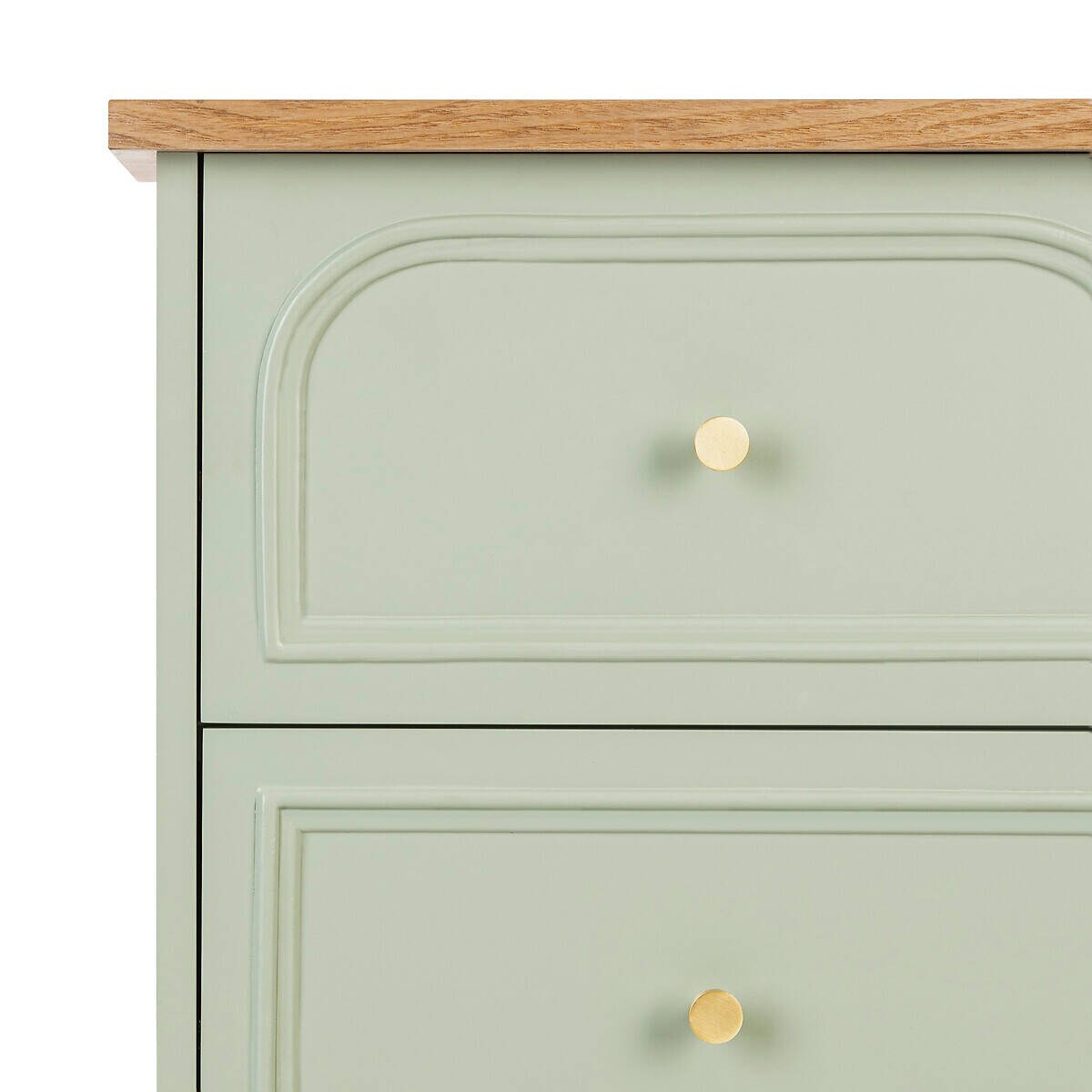 Komoda z szufladami słupek MOHEA, szałwiowa, 45 x 39 x 113 cm