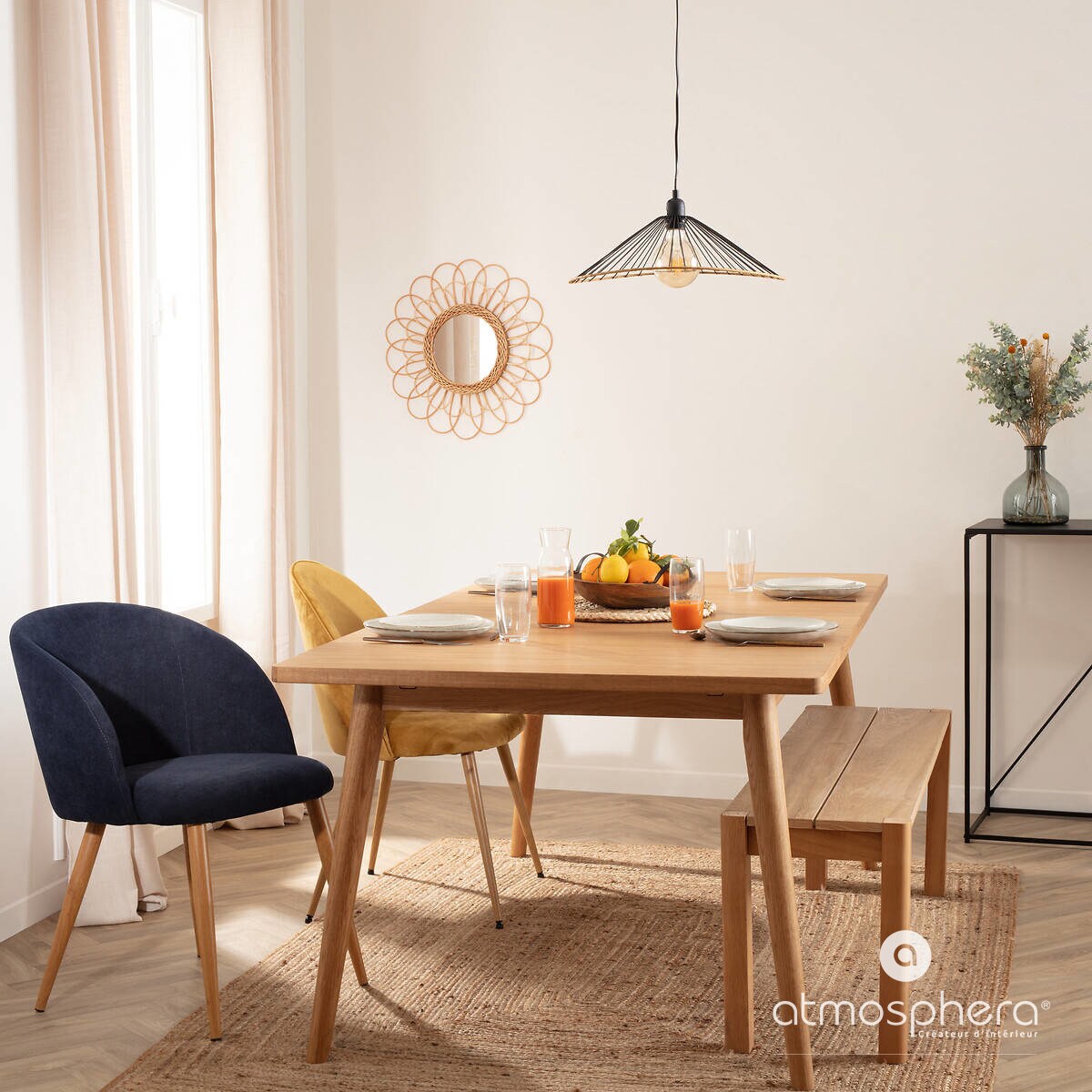 Dywan pleciony z juty, 60 x 90 cm