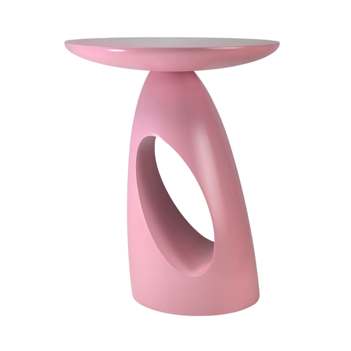 Stolik drewniany różne kolory Island, kolor pudrowy róż