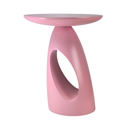 Stolik drewniany różne kolory Island, kolor pudrowy róż