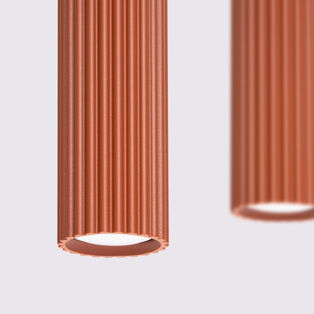 Lampa wisząca KARBON 4L ochra czerwona