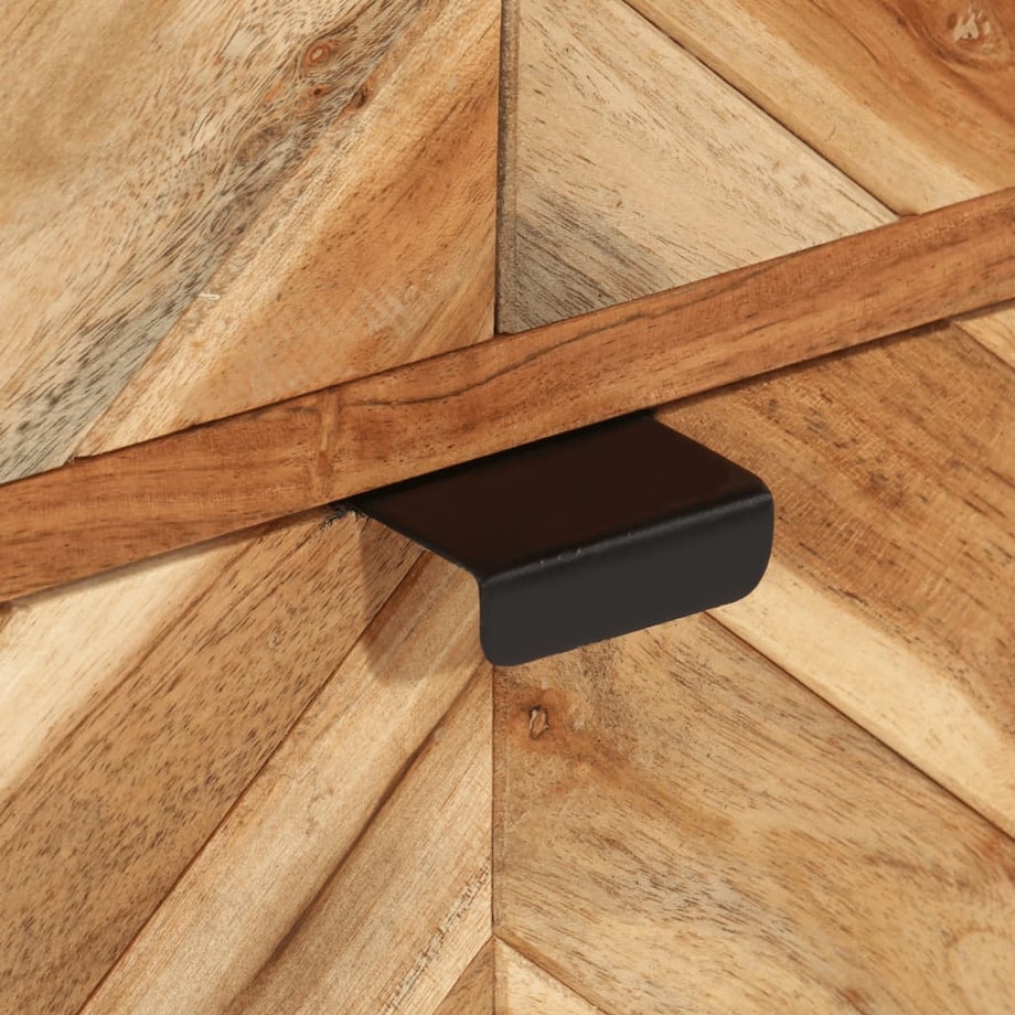 vidaXL Szafka łazienkowa, 40x30x100 cm, lite drewno akacjowe i żelazo