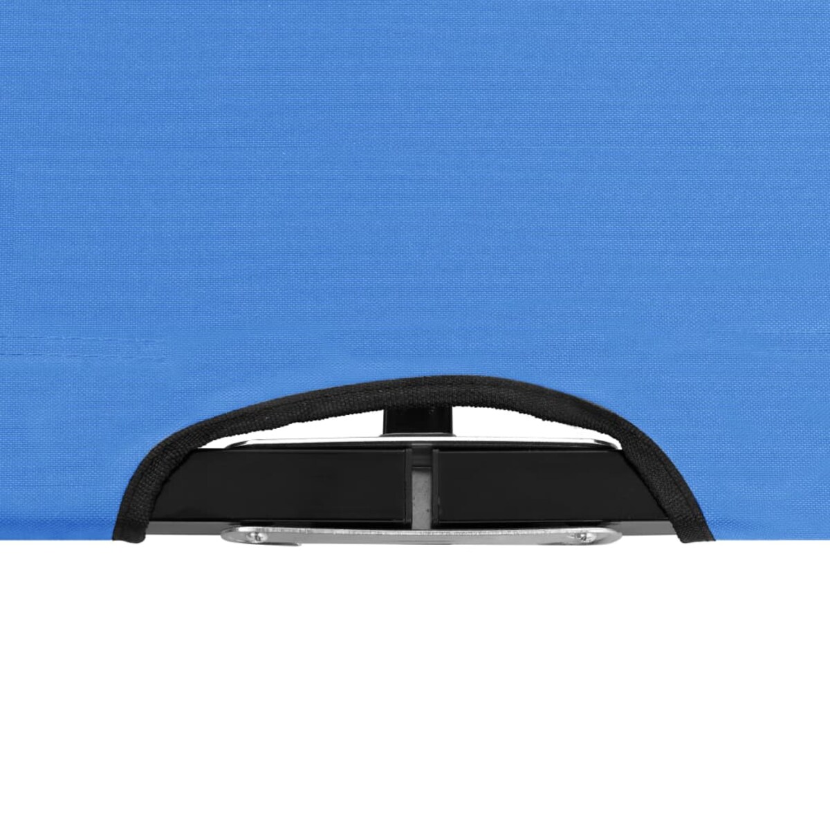 vidaXL Dwuosobowy leżak, składany, niebieski, stal