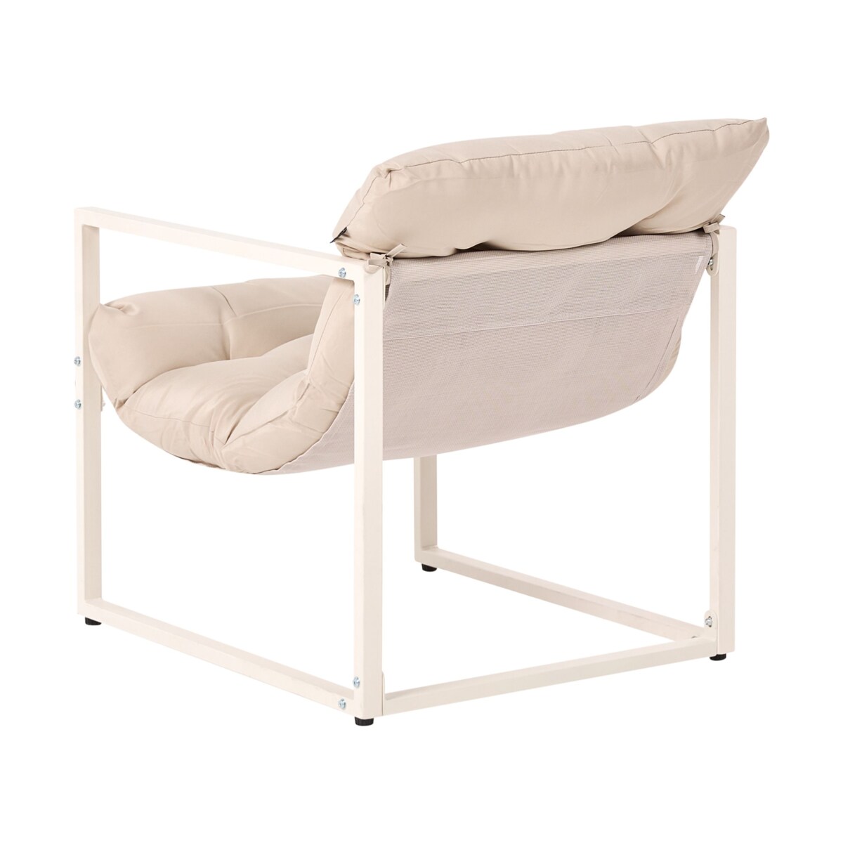 Zestaw ogrodowy ze stolikiem dla 4 osób GARDA Metal Beżowy