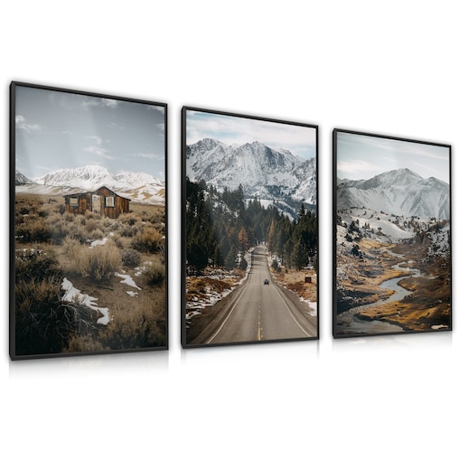ZESTAW 3x Plakat Górskie KRAJOBRAZY 60x80cm