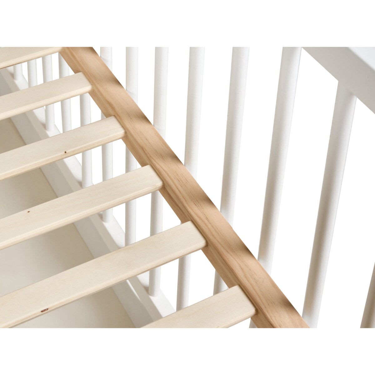 Łóżeczko dziecięce z szufladą GUNNAR 60 x 120 cm Biały