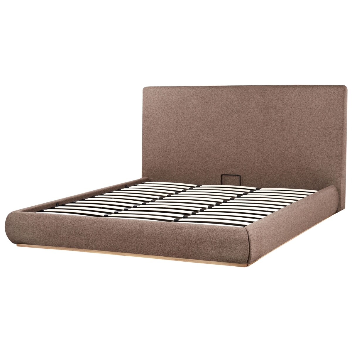 Łóżko z pojemnikiem CAMPAGNE 180 x 200 cm Ciemnobrązowy