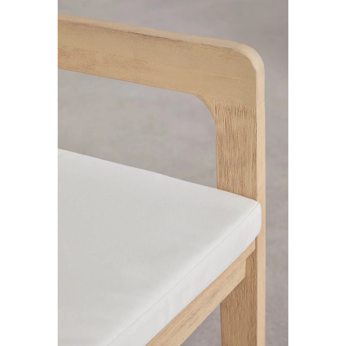 Krzesło ogrodowe z drewna eukaliptusowego Selira, bielone