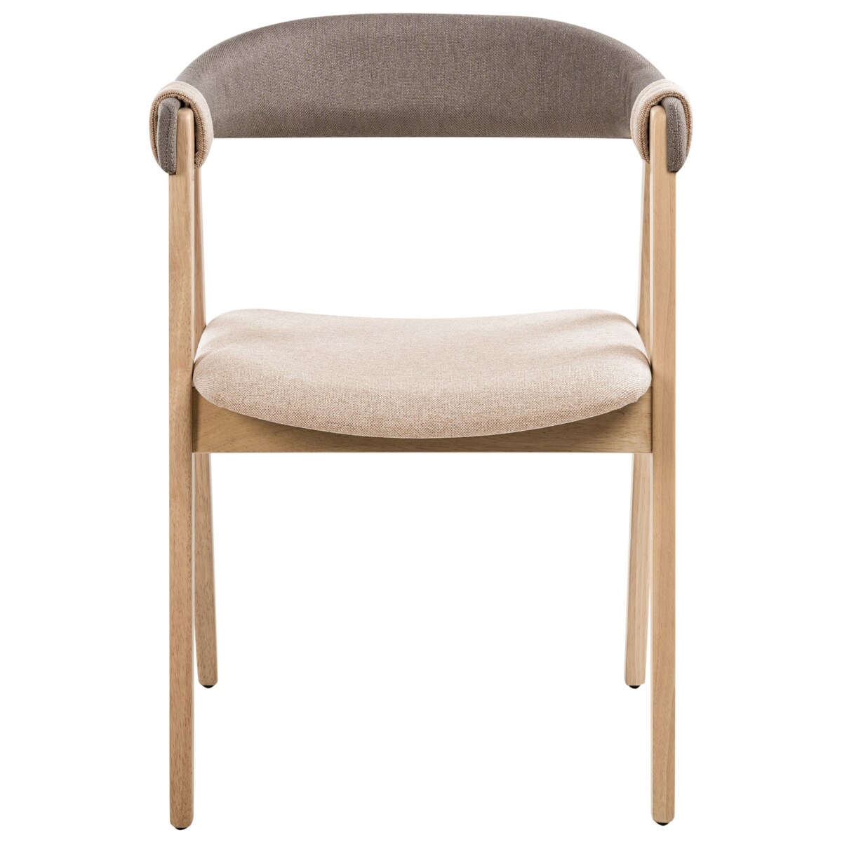 Zestaw 2 krzeseł do jadalni DAY Jasny brąz/ beżowoszary