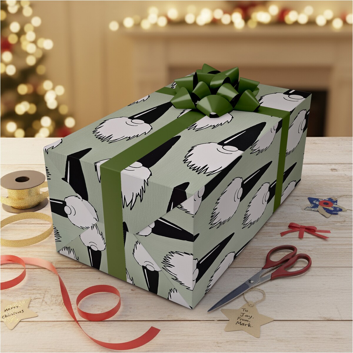 Papier Prezentowy Do Pakowania Prezentów 20 m MEGAROLKA Świąteczny Do Paczek Boże Narodzenie Ozdobny