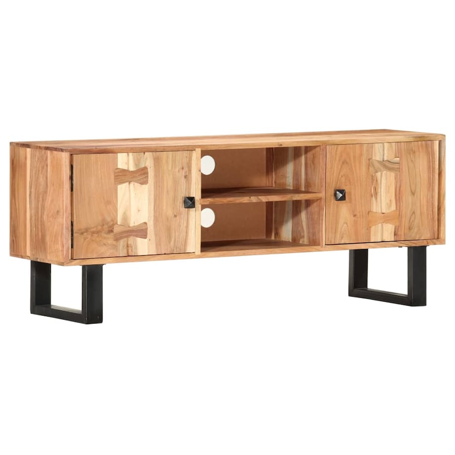 vidaXL Szafka pod TV, 118x30x45 cm, lite drewno akacjowe