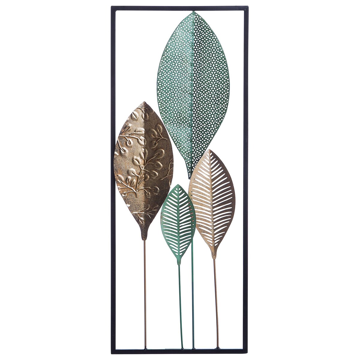Dekoracja ścienna Liść PLATINUM Metal 75 cm Kolorowy