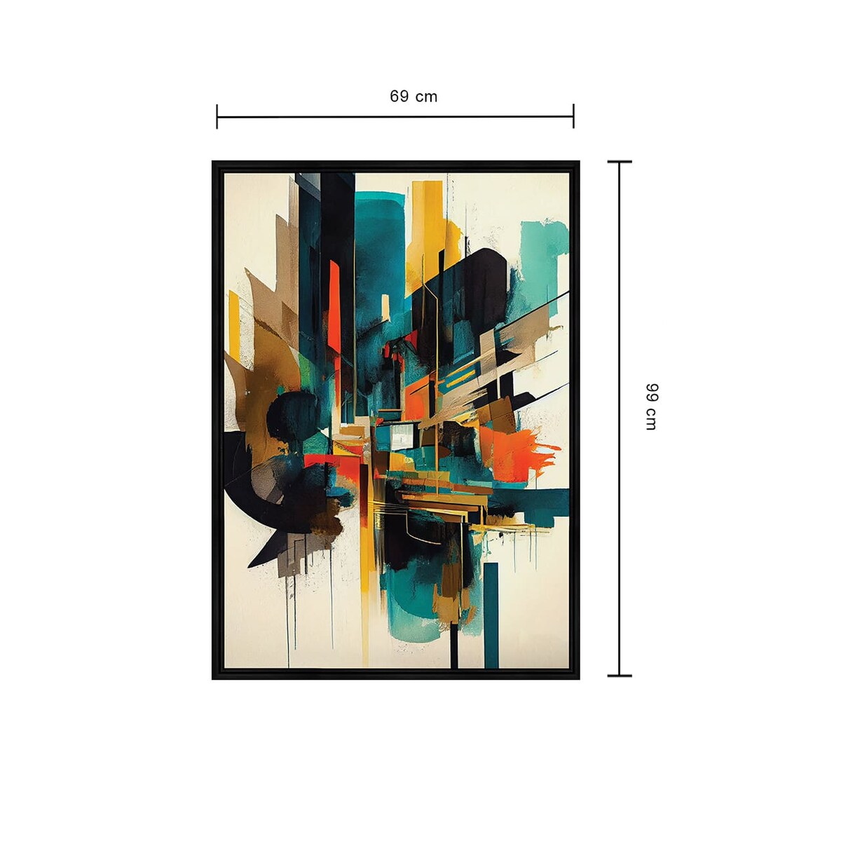 Obraz w ramie abstrakcja 69x99 cm