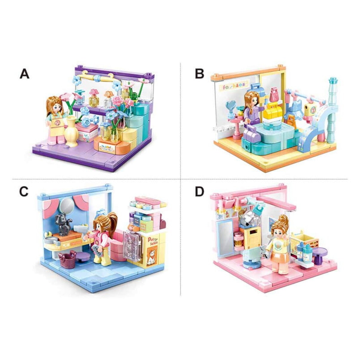 WIOSNA - mini pokoik klocki - Sluban - 119 elementów