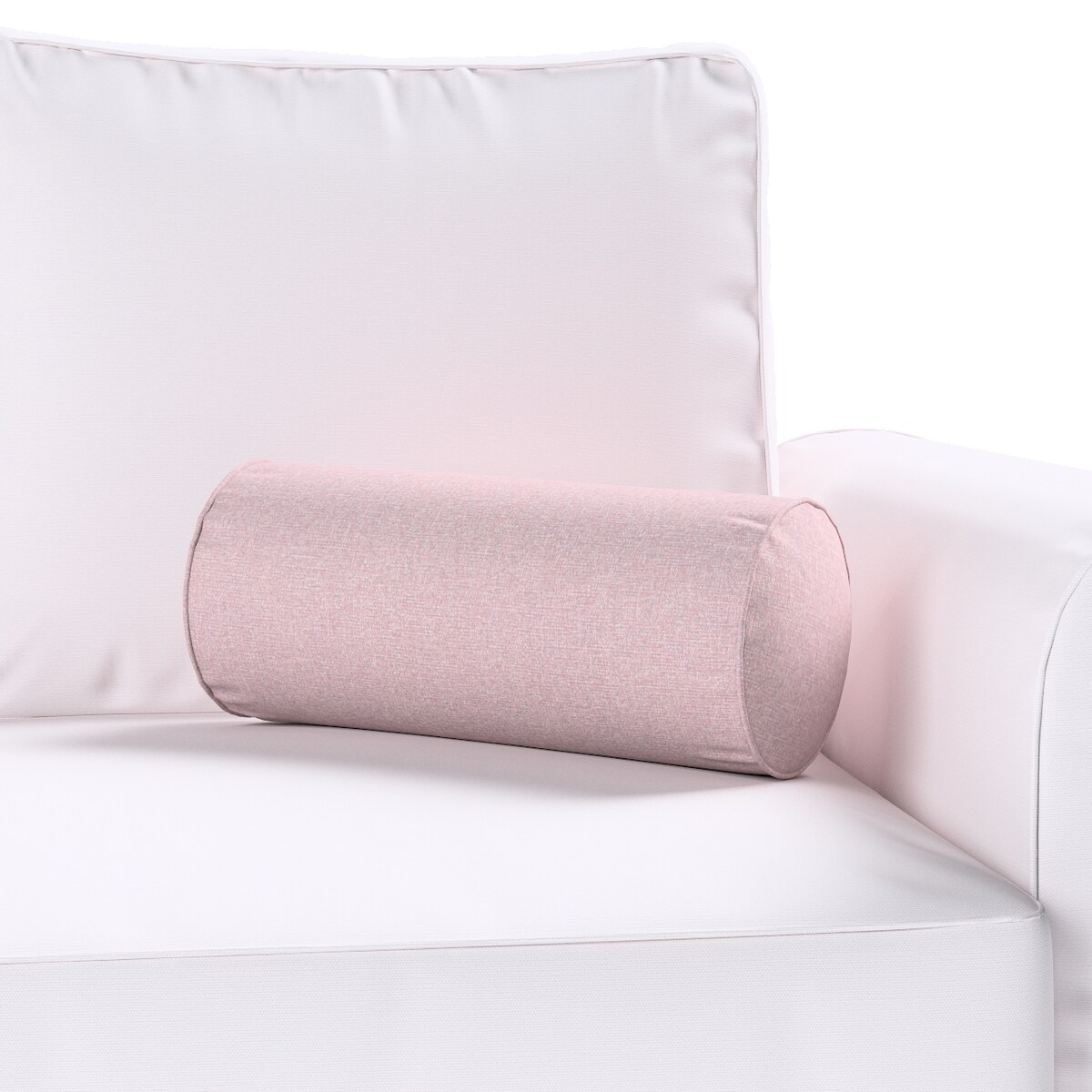 Poduszka wałek prosty, pastelowy róż, Ø16 x 40 cm, Amsterdam