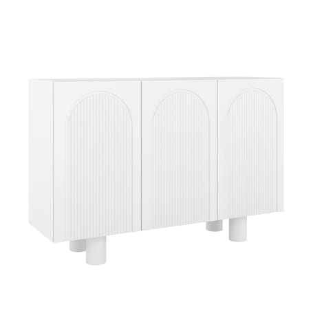 Biała komoda z łukami Skandica RITA / szer. 135 cm