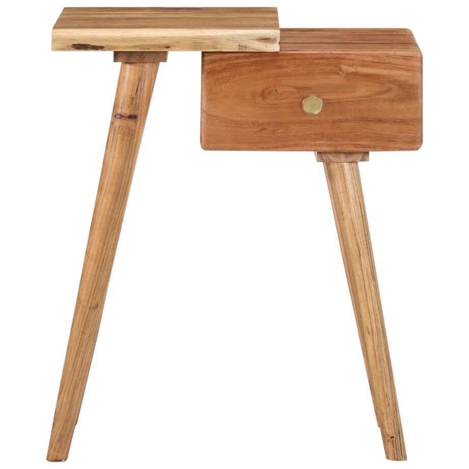 vidaXL Stolik nocny z litego drewna akacjowego, 45 x 32 x 55 cm