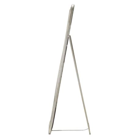 Lustro podłogowe, kolor szary, żelazo i płyta MDF, 46 x 2 x 153 cm, do sypialni i garderoby, Mauro Ferretti