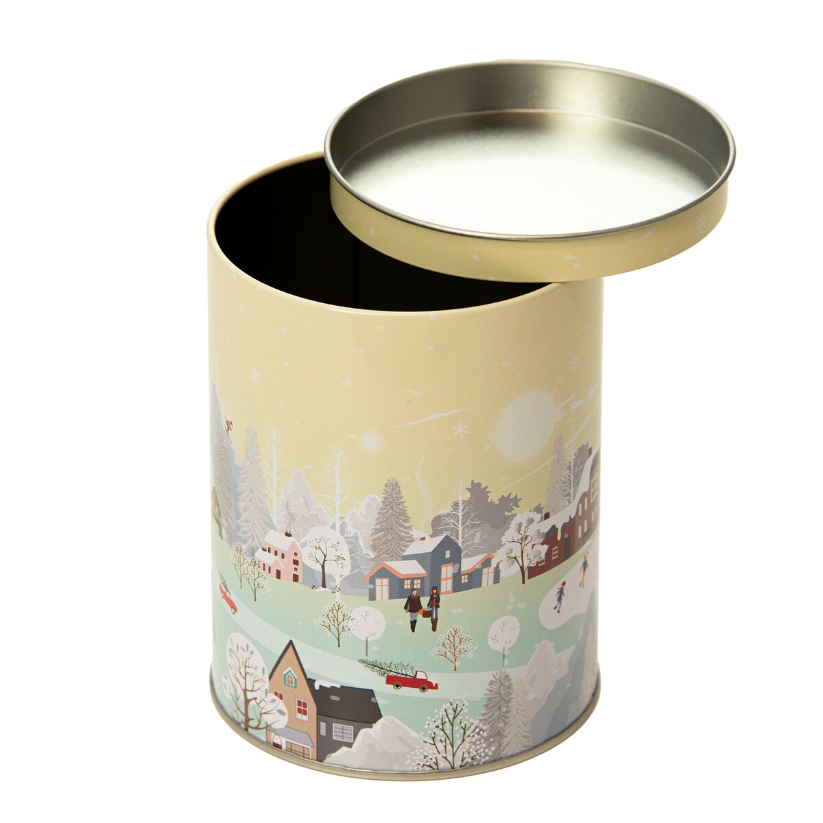 Puszka Na Ciastka Pierniki Herbatę Zestaw Świąteczna Boże Narodzenie Metalowe