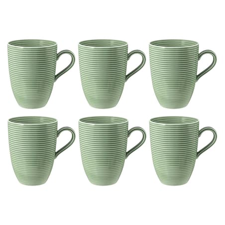 SELTMANN BEAT COLOR GLAZE Zestaw 6 kubków z uchwytem 350 ml