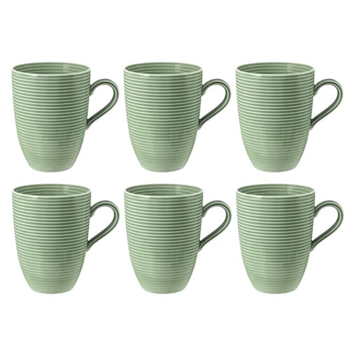 SELTMANN BEAT COLOR GLAZE Zestaw 6 kubków z uchwytem 350 ml