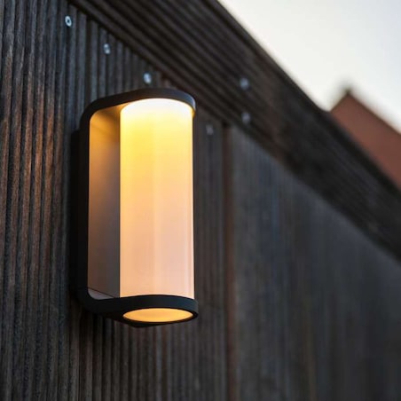 Ścienna LAMPA ogrodowa ADALYN 5193602118 Lutec kinkiet OPRAWA metalowa LED 10W 3000K tuba outdoor IP44 szary