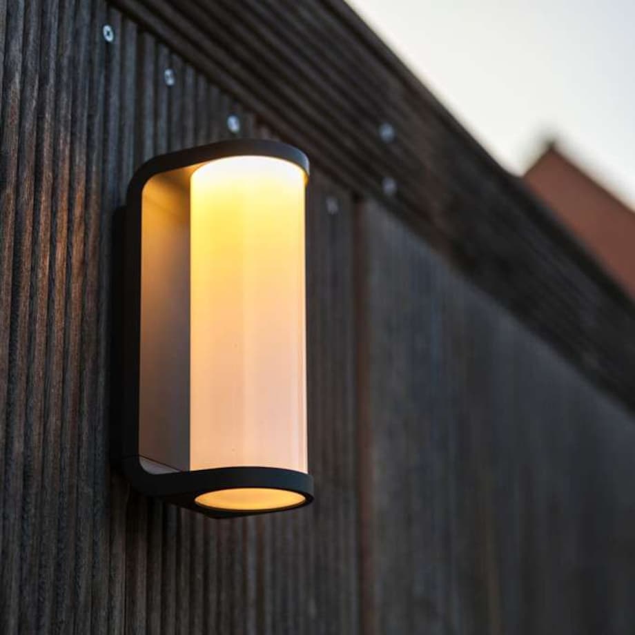 Ścienna LAMPA ogrodowa ADALYN 5193602118 Lutec kinkiet OPRAWA metalowa LED 10W 3000K tuba outdoor IP44 szary