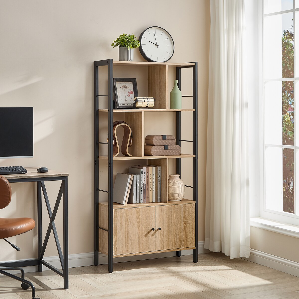 REGAŁ NA KSIĄŻKI, KWIATY - SONOMA