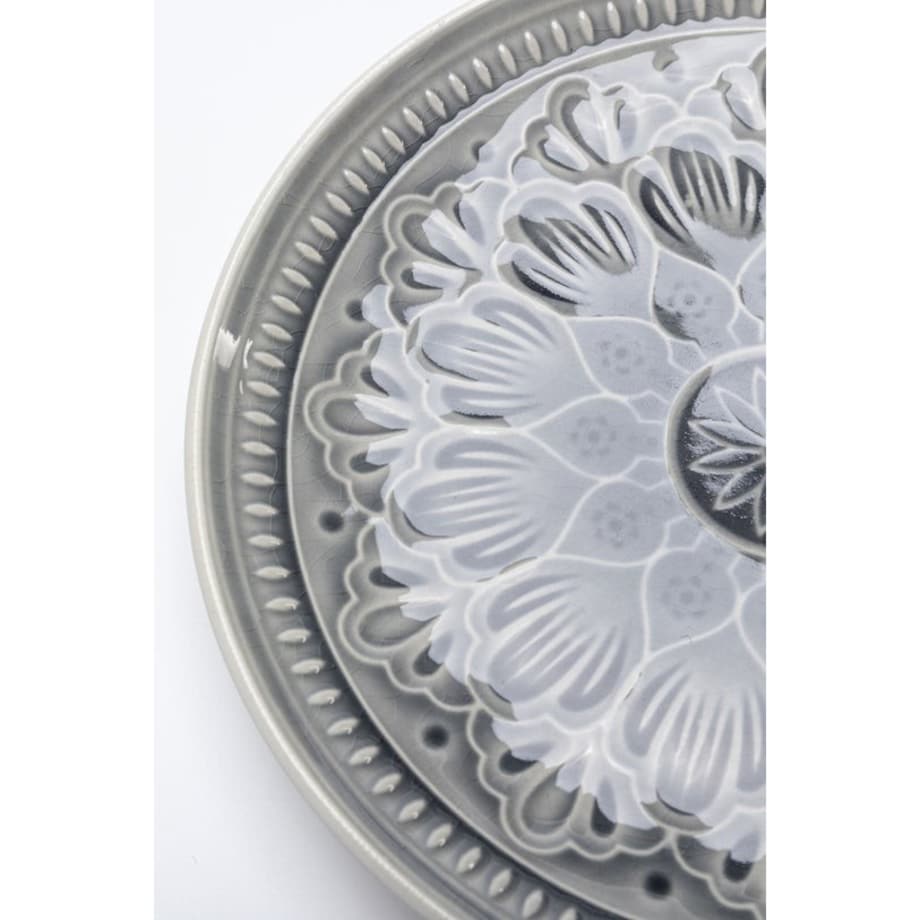 Talerz, patera, kamionkowa, Catalina 27,7 cm szary