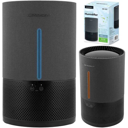 Nawilżacz powietrza Berdsen BD-503 ewaporacyjny 350 ml/h 5L oczyszczacz czarny