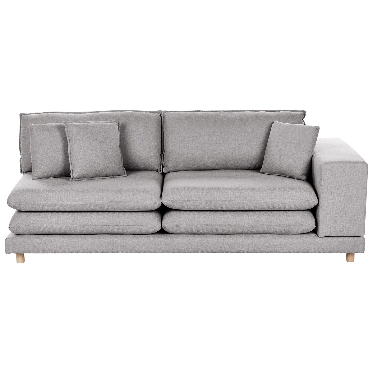 Sofa dla 2 osób HEDEN Szary Z poduszką