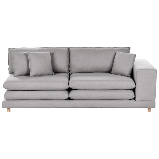 Sofa dla 2 osób HEDEN Szary Z poduszką