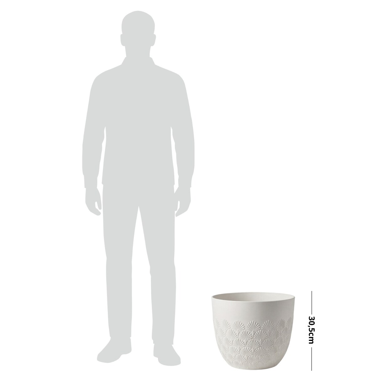 Donica Melody 35,6x35,6x30,5 cm biała