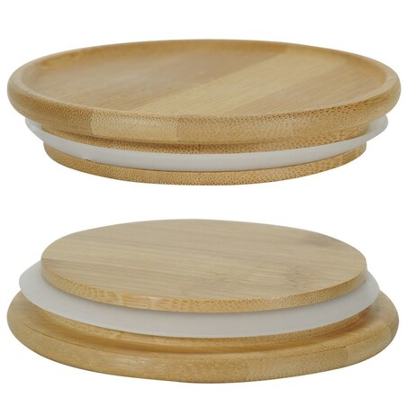 Pojemnik szklany z pokrywką z bambusa, 500 ml, KESPER