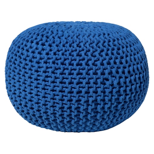 Puf 50 x 35 cm ciemnoniebieski CONRAD