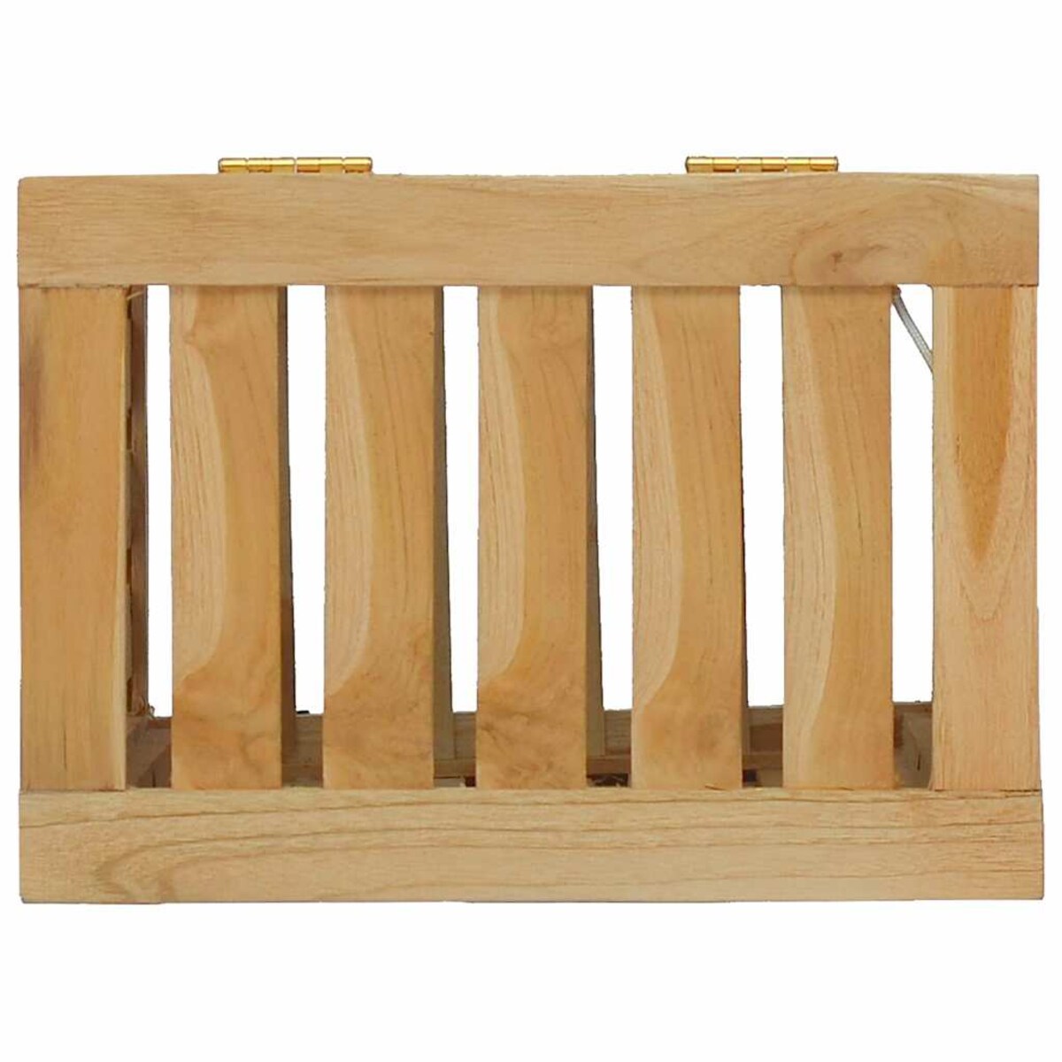 vidaXL Kosz na pranie, 35x25x60 cm, lite drewno tekowe