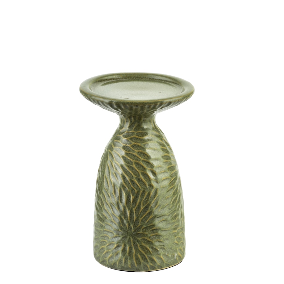 YARINE GREEN Świecznik 10,5x8,5x16,5cm