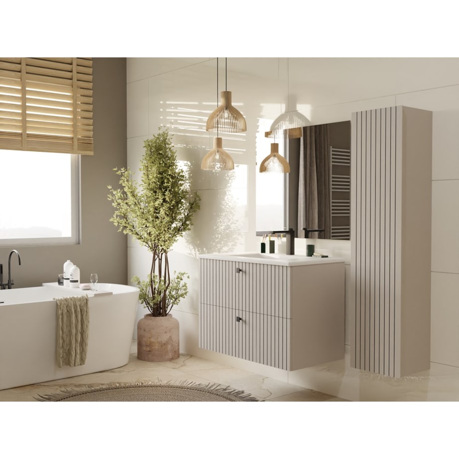 Szafka łazienkowa TIGO 80/2S/UMYWALKA KASZMIR